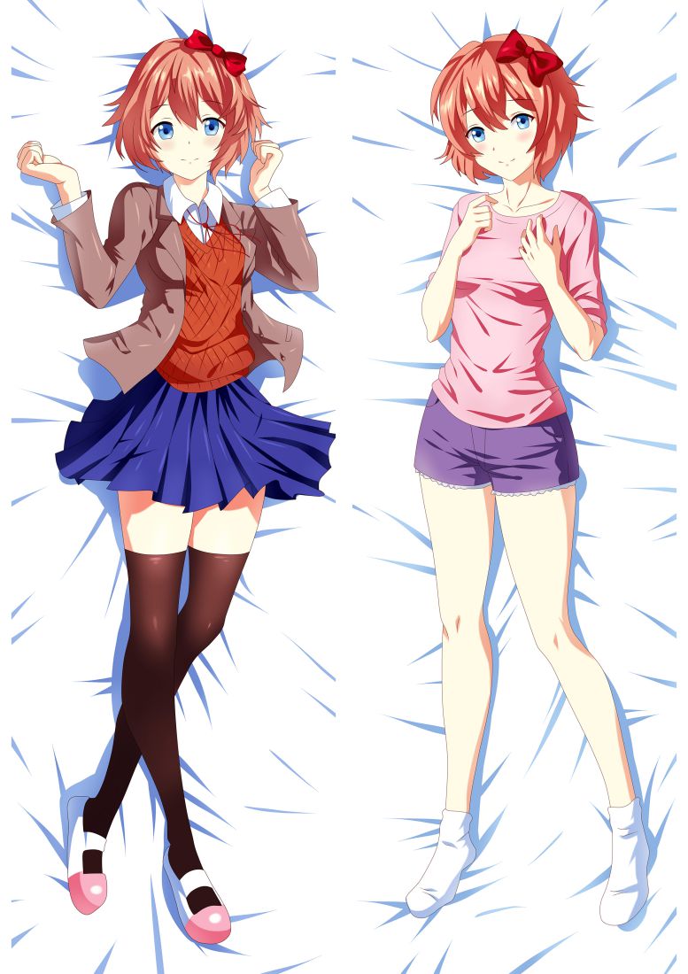 Doki Doki Literature Club! Sayori Anime Dakimakura Pillow Cover