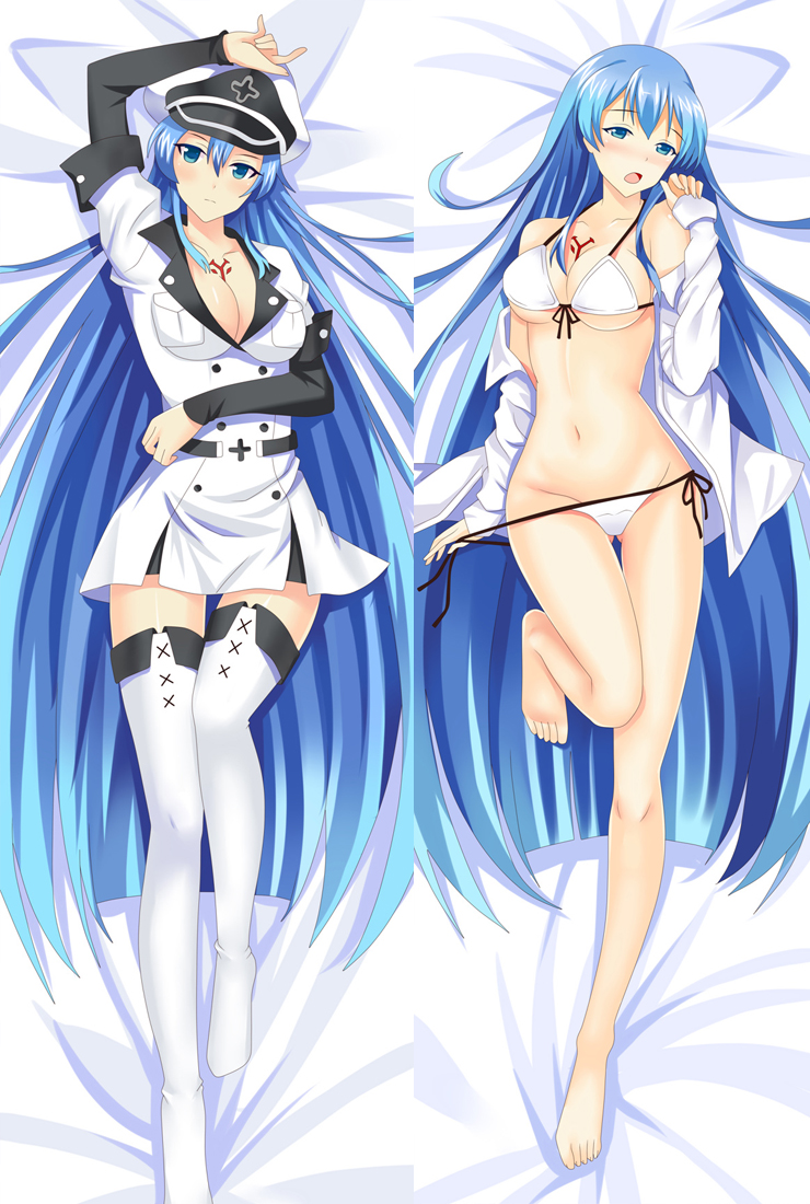 akame ga kill esdeath body pillow